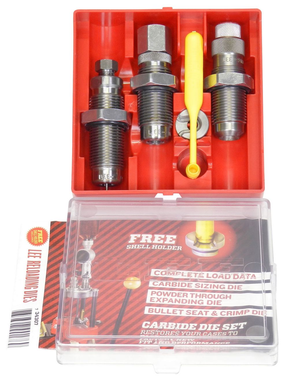 Lee Carbide 3 Die Set w/Shellholder For 38 Special