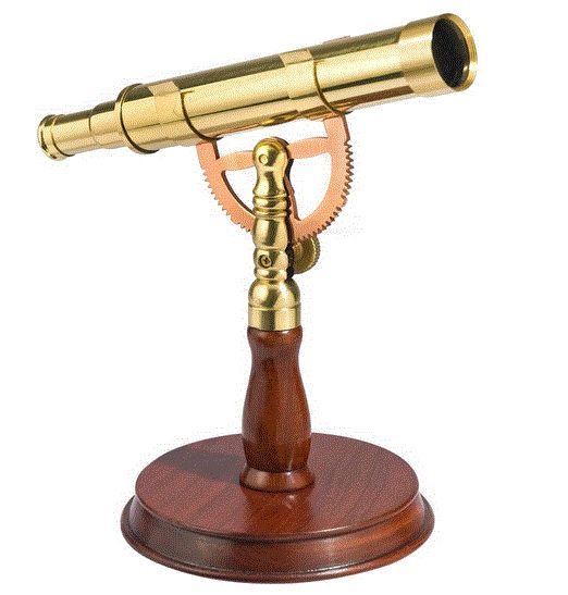 Barska 6X30 Spyscope, Anchormaster w/ Mahogany Desktop Pedestal