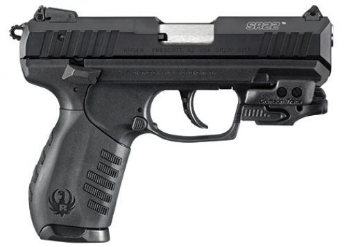 RUGER SR22 10+1 .22 LR 3.5 w/ Crimson Trace