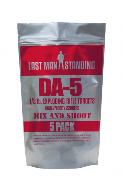 Last Man Standing DA-5 5 Pack of 1/2 pound Exploding Targets