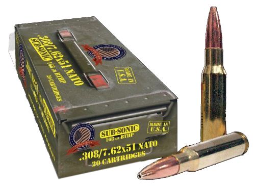 Founding Fathers SubSonic 308/7.62x51 165gr 20rd BTSP