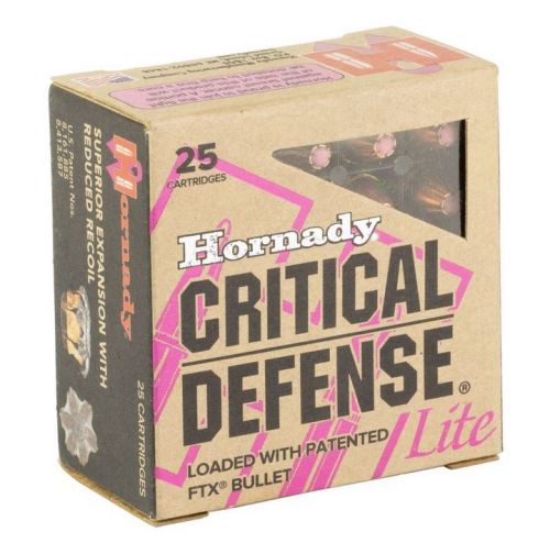 Hornady Critical Defense Hollow Point 9mm Ammo 25 Round Box