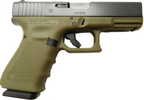 Glock 19 Gen 4 9mm 15+1 Battlefield Green