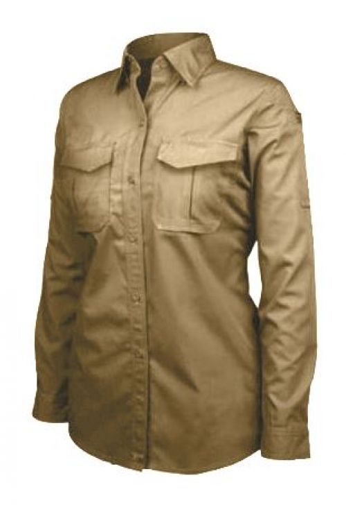 BlackHawk Womens LT2 Long Sleeve Tactical Shirt - Khaki