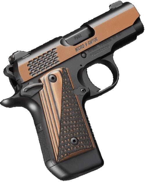 Kimber Micro 9MM Raptor (Collector  Edition) 3.15in. Black/Tru-Tan 7RD.