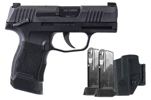 Sig Sauer P365 9mm TAC PAC 3.1 Manual Safety, 3 Mags, Holster, 12+1