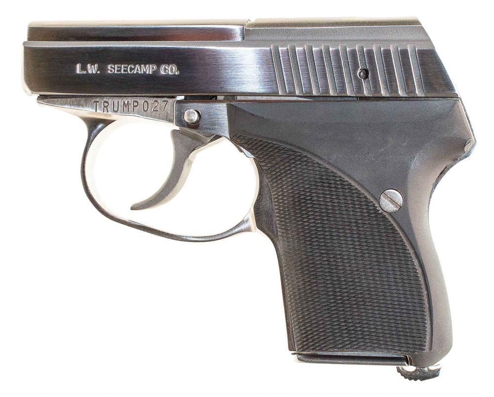 TRUMP Seecamp .32 ACP LWS-32 Stainless 6+1 USA SEELWS32TRUMP | 6+1