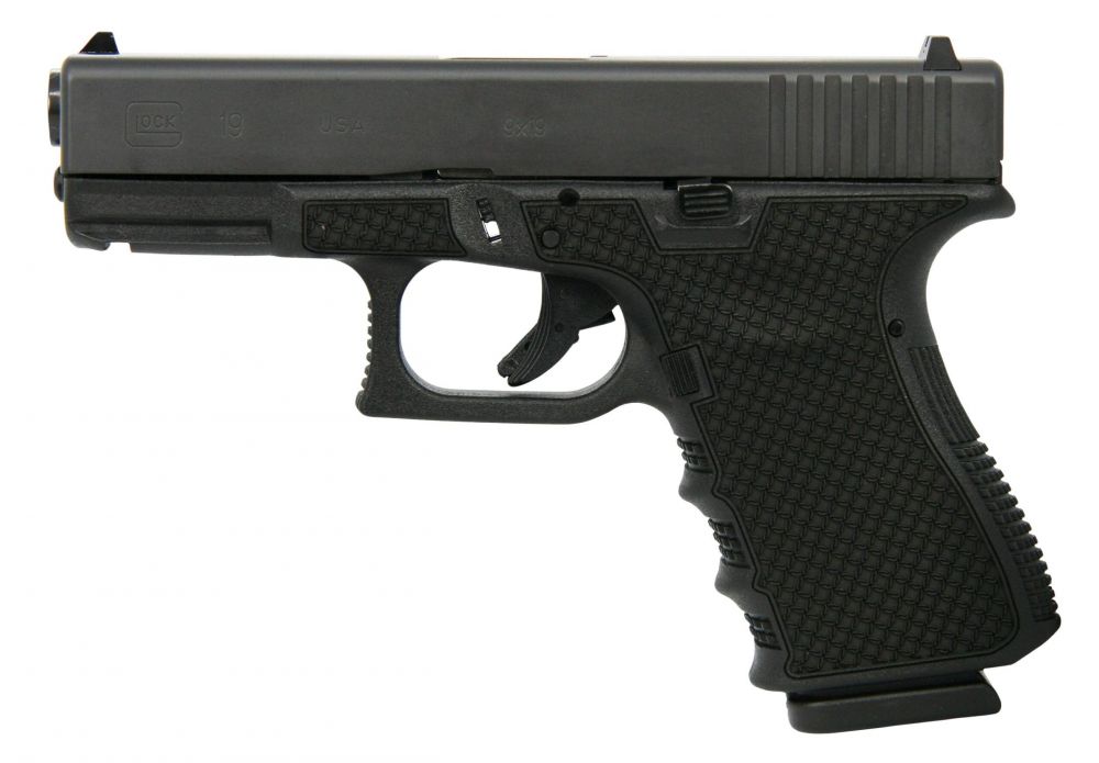 Glock G19 Gen3 Chainmail Stipple 9mm Pistol | PI19502CMS