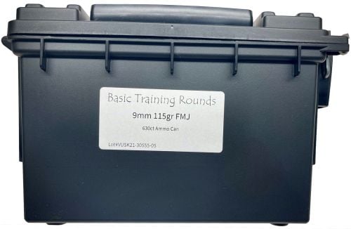 Legend Basic Training Rounds FMJ 9mm Ammo Can 630rd Package