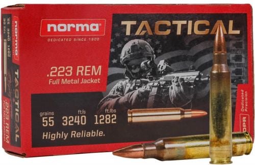Nosler Tactical Full Metal Jacket 223 Remington Ammo 30 Round Box