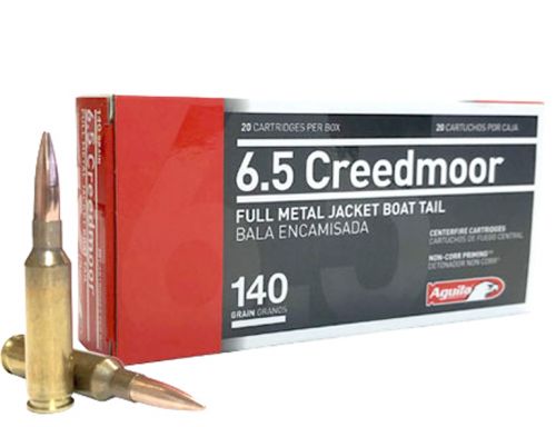 Aguila Target & Range Full Metal Jacket Boat Tail 6.5mm Creedmoor Ammo 20 Round Box