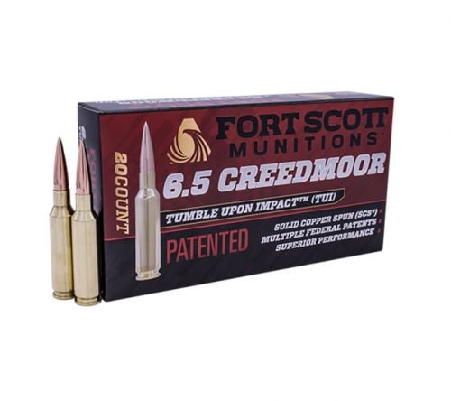 Fort Scott Munitions 6.5 Creedmoor 123gr Solid Copper 20rd box