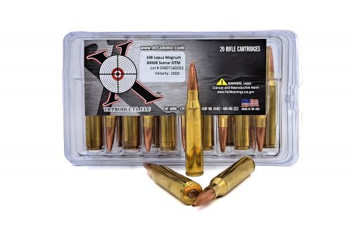 DRT TR Open Tip Match Hollow Point 338 Lapua Magnum Ammo 20 Round Box