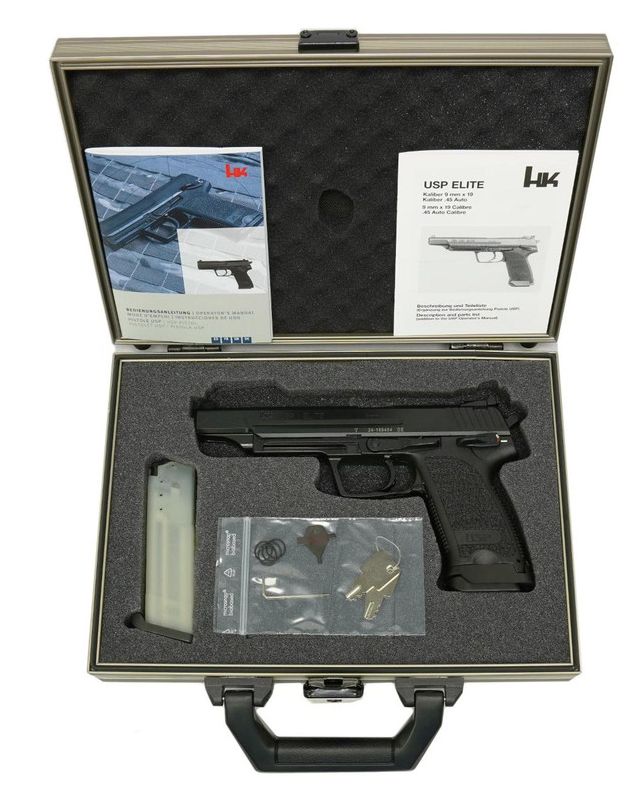 Heckler Koch USP Elite 9mm 18rd Semi-Auto Pistol w Case 262668