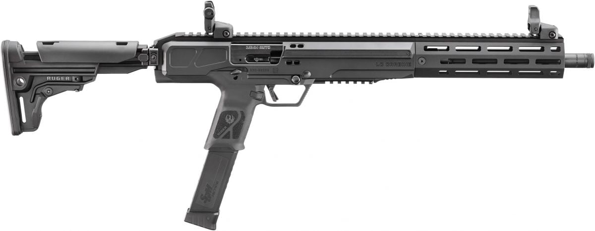 Ruger LC Carbine 10mm Semi Auto Rifle w/Folding Stock, Flip Up Sights, 30+1