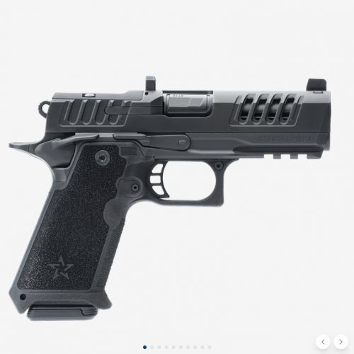 Staccato HD P4 Duty 9mm 4 DLC Slide & Barrel, X-Cut Serrations, Trijicon Night Sight, 4-18rd Magazines