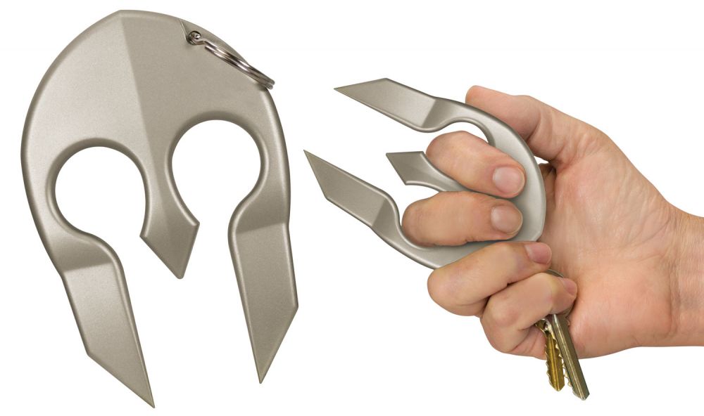 PSP SPARTANSL Spartan Keychain Portable Close Contact Silver