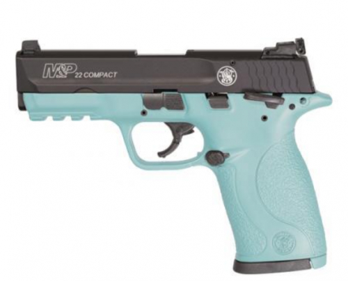 Smith & Wesson M&P22C .22 LR  3.6 10RD SEMI RBN EGG BLUE