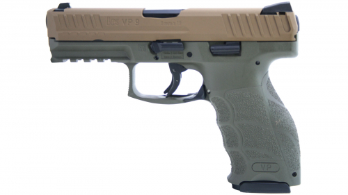 H&K VP9 9mm 4.1 OD Frame/Brown Slide 15+1