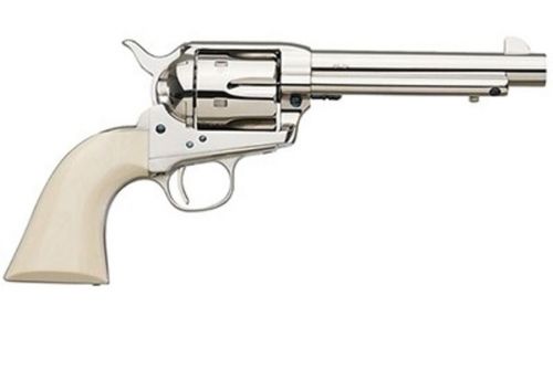 Uberti 1873 Cattleman Cody Nickel/Ivory 5.5 45 Long Colt Revolver