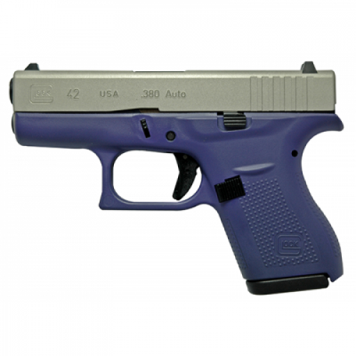 GLOCK 42 .380 ACP PURPLE/SILVER