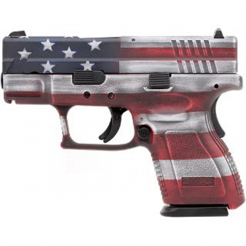 SPR XD 9MM BATTLEWORN US FLAG CERAKOTE FINISH