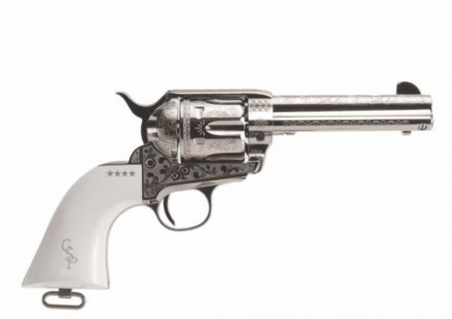 Cimarron George S. Patton Engraved Frontier 4.75 45 Long Colt Revolver