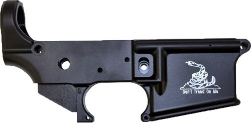 Anderson Manufacturing AM-15 Stripped Open Trigger Dont Tread on Me 223 Remington/5.56 NATO Lower Receiver