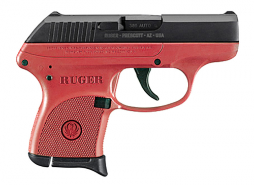 Ruger - LCP, 380 Auto, 2.75 Barrel, Fixed Sights, Blued/Red