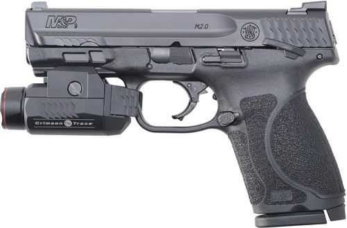 Smith & Wesson M&P M2.0 Compact 9mm Luger 4 15+1 Black Armornite Stainless Steel Black Interchangeable Backstrap Grip wit