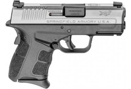 Springfield Armory XD-S Mod.2 9mm Luger 3.30 9+1, 7+1 (2) Railed Black Frame Stainless Steel Slide Enhanced Textured