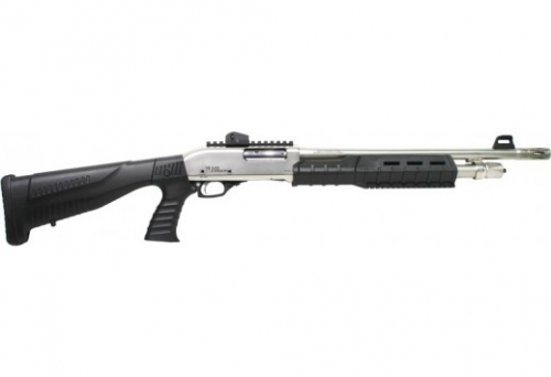 Iver Johnson PAS12 Satin Nickel/Black 12 Gauge Shotgun