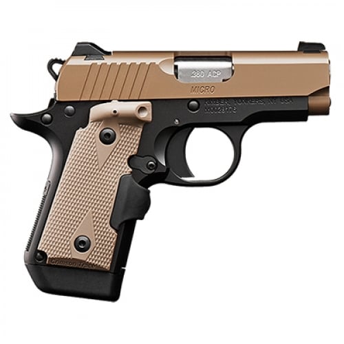 KIMBER .380 ACP MICRO DESRT TAN Laser Grips Night Sights