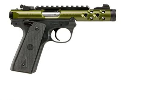 Ruger Mark IV 22/45 Lite Black/Green Anodized 22 Long Rifle Pistol