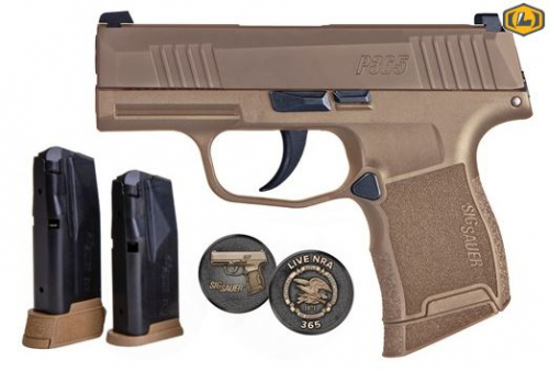 Sig Sauer P365 NRA Coyote Tan 9mm Pistol