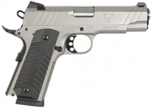 Devil Dog Arms 1911 Stainless/Silver 4.25 45 ACP Pistol