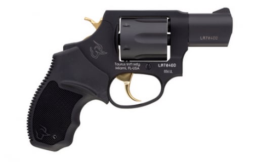 Taurus 856 Ultra-Lite Black/Gold 38 Special Revolver