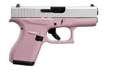 Glock G42 Apollo Custom Pink/Silver 380 ACP Pistol