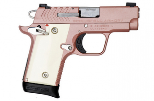 Springfield Armory - 911, 380 ACP, 2.7 Barrel, Tritium Sights, Rose Gold, Rose Gold Pvd Barrel, 6 & 7rd Mags