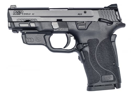 Smith & Wesson - M&P Shield EZ, 9mm, 3.675 Barrel, Adj Sights, Black,Thumb safety, Crimson Trace laser, 8rd