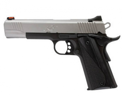 Kimber  Stainless LW .45ACP, 5, Reverse Two-Tone Pistol, White Dot Rear/Red Fiber Optic Sights, 8rd Magazine, Black Laminate Wo