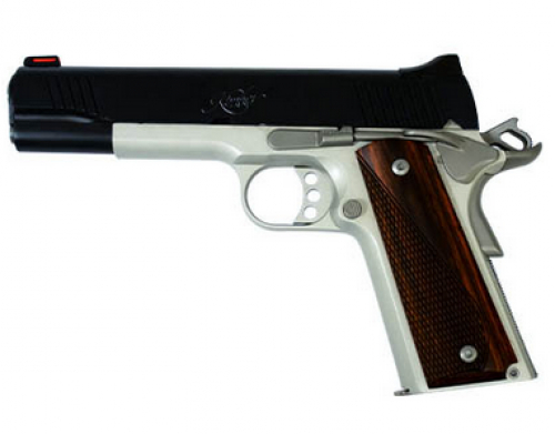 Kimber Custom LW .45ACP, 5, Two-Tone Pistol, White Dot Rear/Red Fiber Optic Sights, 8rd Magazine, Cocobolo Wood Grips