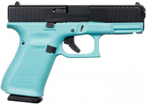 Glock G19 Gen5 Apollo Custom Robins Egg Blue/Black 9mm Pistol