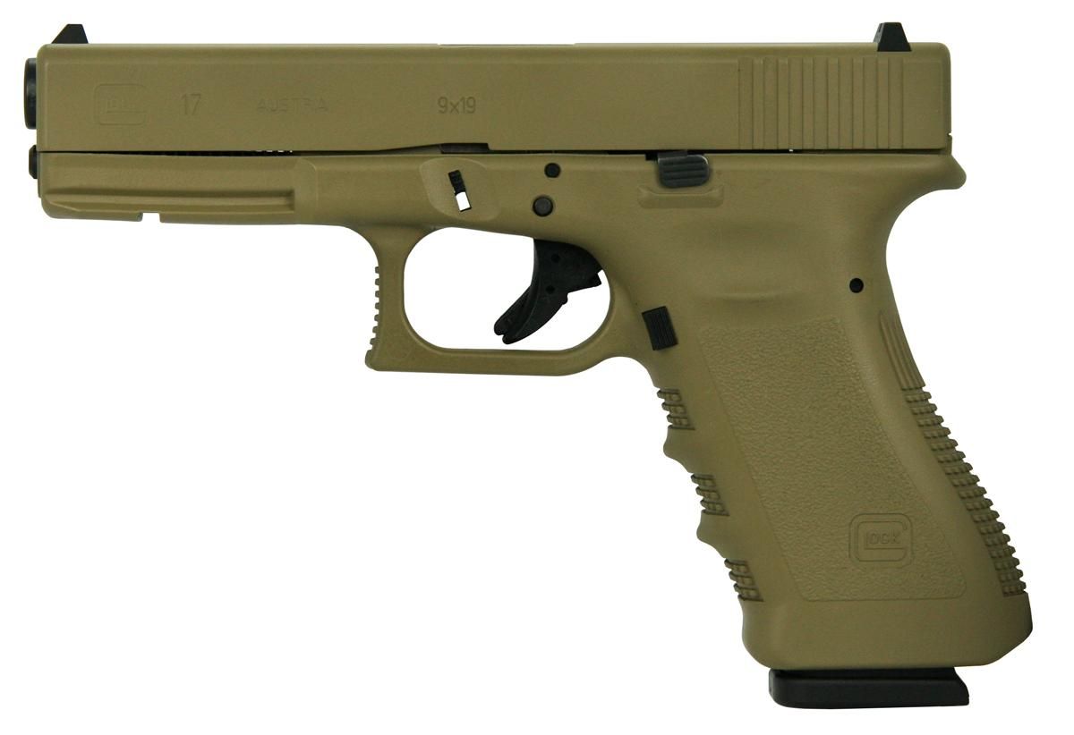 Glock G17 Gen3 Flat Dark Earth 9mm Pistol PI17502FDE | 17+1 Rounds