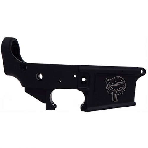 Anderson Manufacturing AM-15 Stripped Trump Punisher Logo 223 Remington/5.56 NATO Lower Receiver