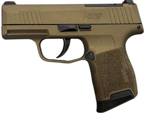 Sig Sauer P365 Optic Ready 9mm Pistol, Burnt Bronze Cerakote Finish 10+1
