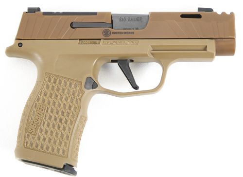 USED SIG SAUER P365 XL SPECTRE COMPACT, 9MM COYOTE TAN
