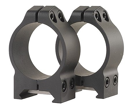 Warne Maxima Vertical Ring Set Fixed For Rifle Maxima/Weaver/Picatinny Medium 30mm Tube Matte Black Steel