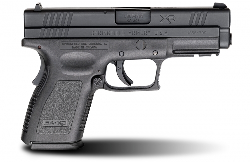 Springfield Armory XD9645HCSP06 XD Cmpt 45 ACP 4 10+1 (Grip Ext) Poly Grip Blk