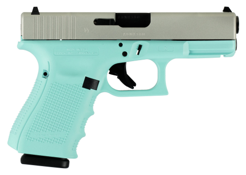 Glock G19 Gen 4 9mm Luger Double 4.01 15+1 Robin Egg Blue Interc